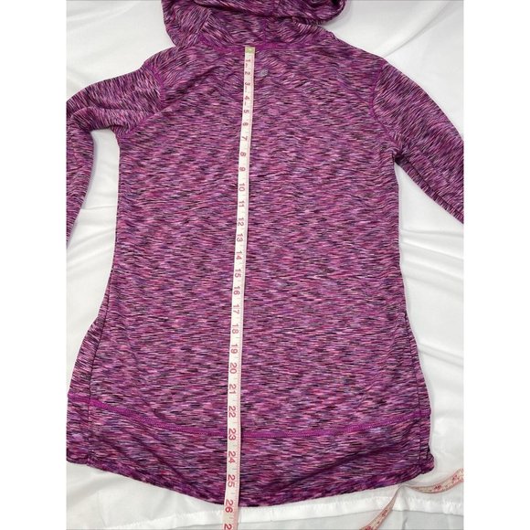 TANGERINE Pink/ Purple Heathered Pull-over Hoodie - Picture 8 of 9